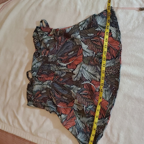 GAP Women's Fancy Crop Top-Fall Color Feathers-Ruffles-Adjust Straps-NWOT-Sz S - Picture 16 of 17